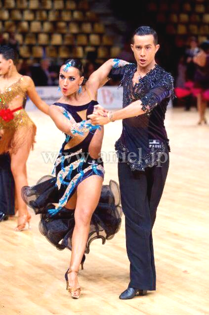 PL2225・【Abraham Martinez】ベージュ黒&水色