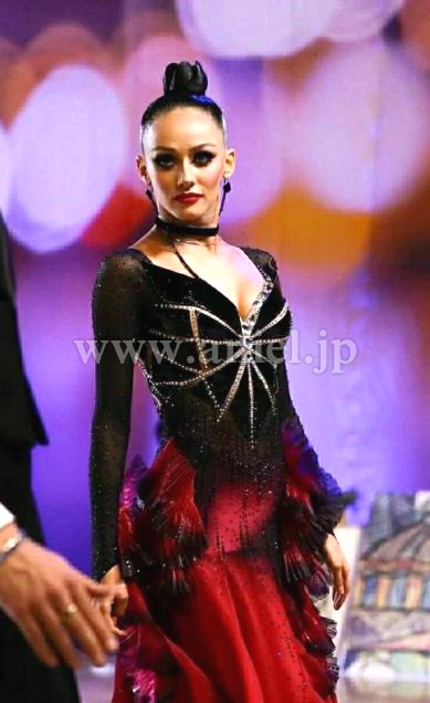 M8644・【KOSTUMER】ブラックレザー&レッド