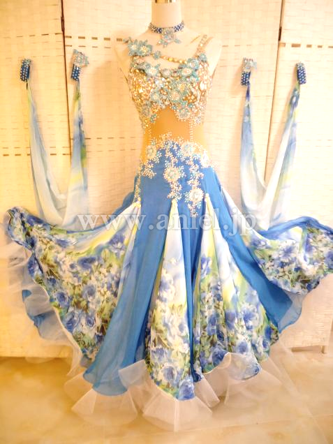 M4420・青&白柄※試着不可