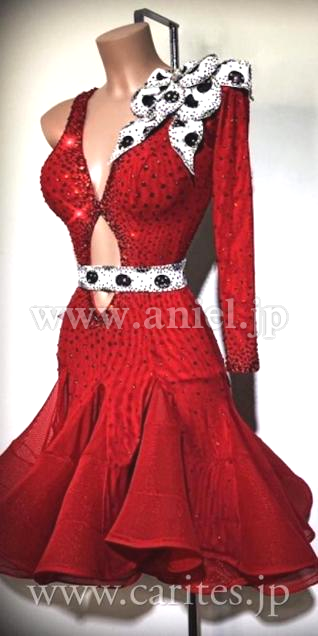 L6252・【Abraham Martinez】レッド&ドットフラワー