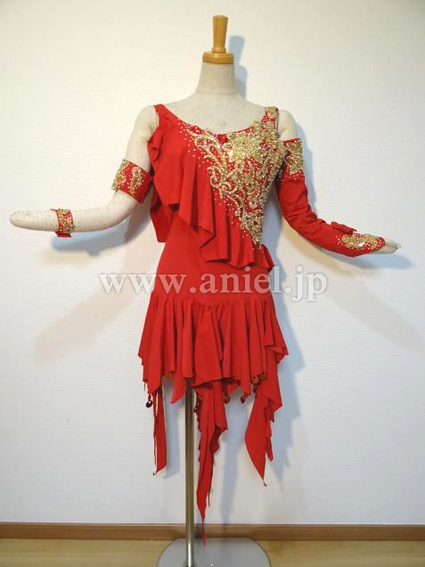 L3152・赤&ゴールド※試着不可