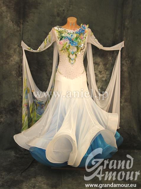 M3074・【Grand Amour】ホワイト&ブルー