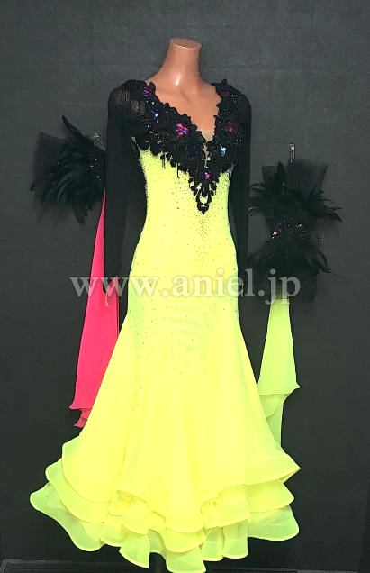 M8179・【Air dress】黄&黒