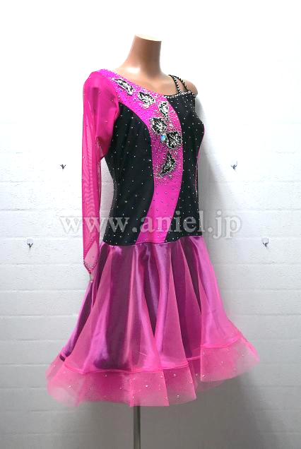 L7064・ピンク&黒