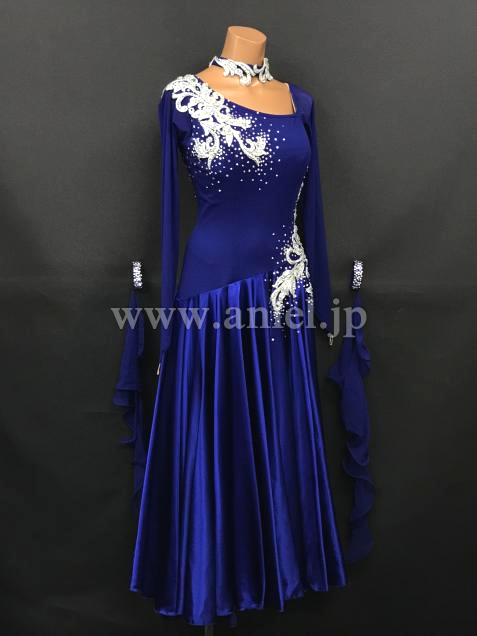 M8031・【チャコット】ロイヤルブルー&シルバー