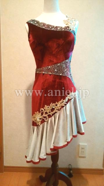 L2711・ワインレッド&シルバー※試着不可