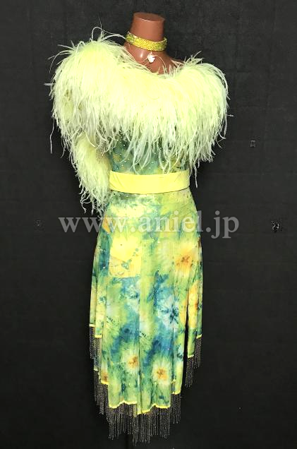 L7068・黄色&花柄