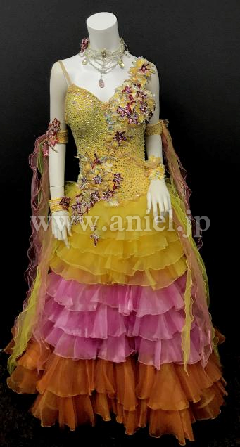 M6955・【タカダンス】黄&ピンク&オレンジ