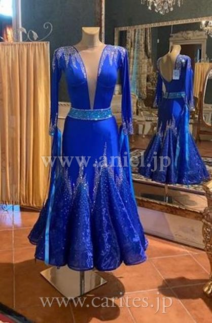 M6970・ロイヤルブルー&シルバー【Silvia Design】※試着不可