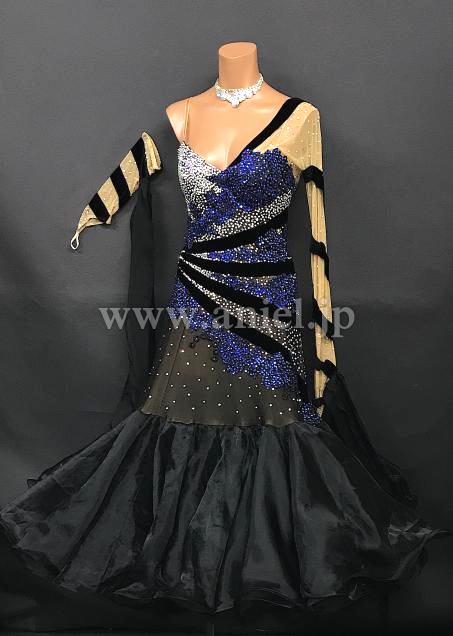 M8043・【Silvia Design】黒&青