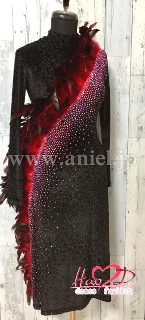 L3666・黒&赤羽根