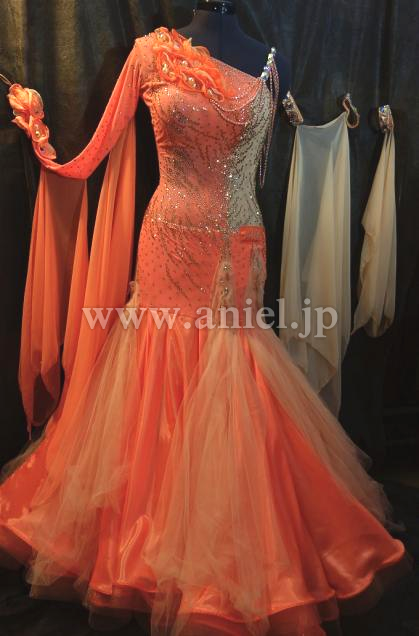 M3096・オレンジ&コーラルピンク