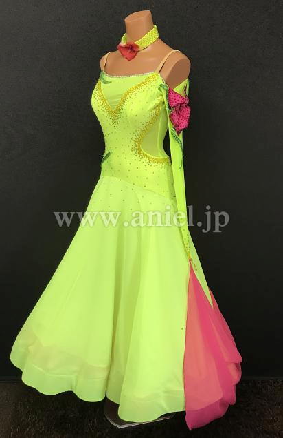 M6981・黄緑&ピンク