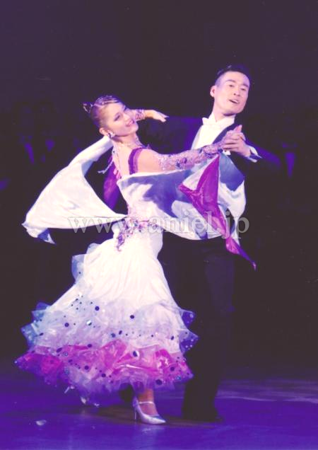 M2469・白&紫ピンク