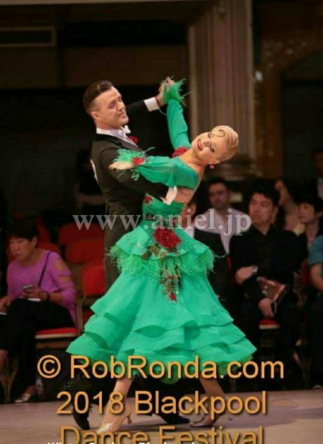 M5138・緑&薔薇※試着不可