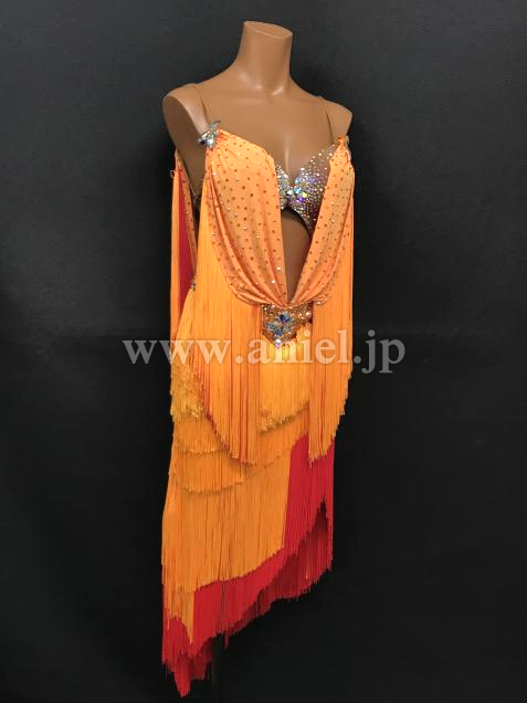 L2979・オレンジ&赤※試着不可