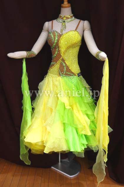 M3649・【Valentina】黄緑&緑