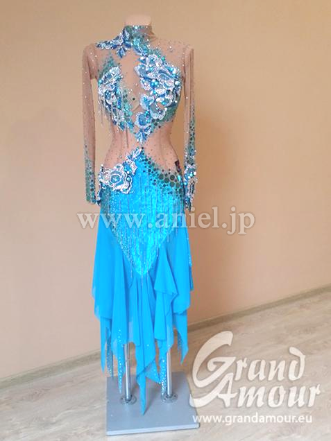 PL1759・ターコイズ&ベージュ