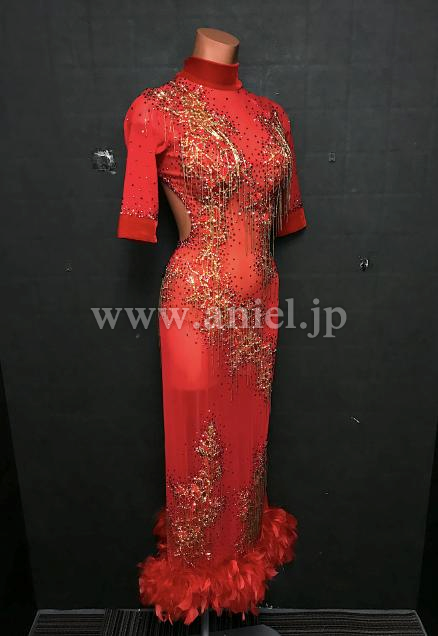 A81・【gentil】赤&ゴールド