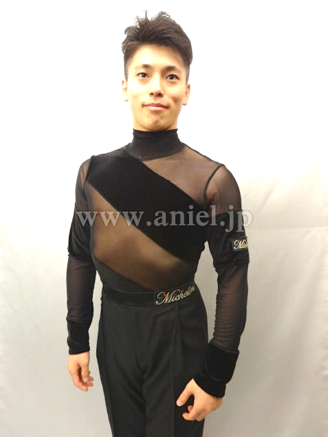 L1761・ラテンシャツ黒