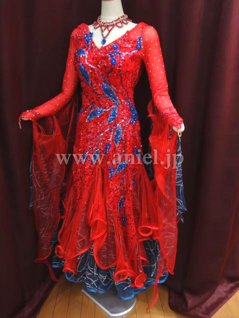 M3201・赤&ネイビー※試着不可