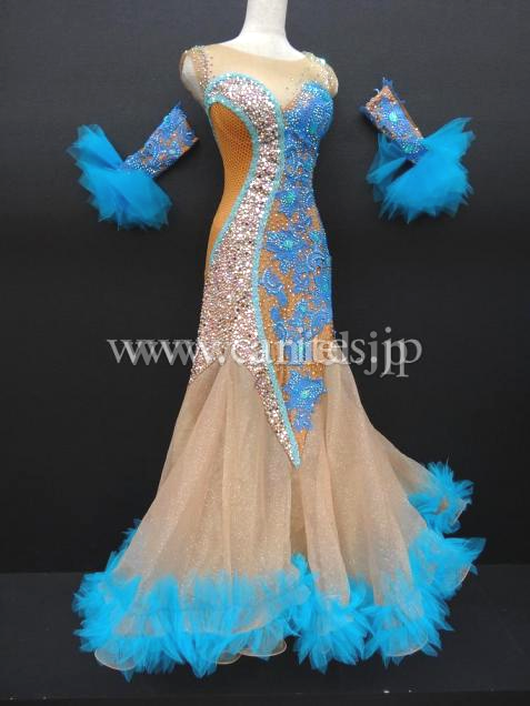 M6989・【Silvia Design】水色&ベージュ