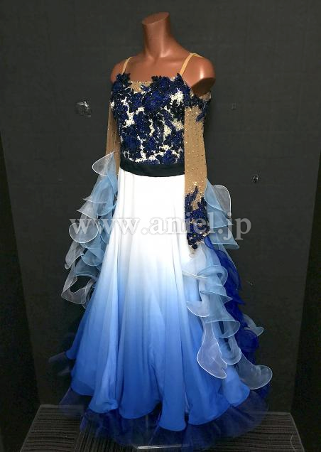 BM8647・【gentil】青&白グラデーション