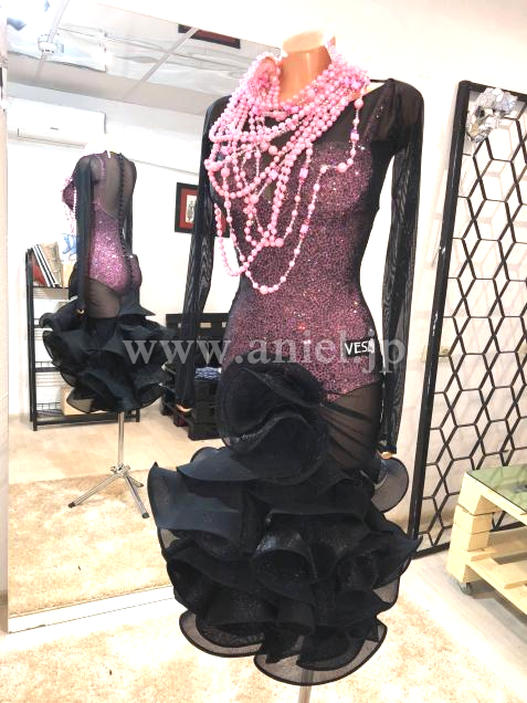 L5941・【VESA】黒&ピンクパール