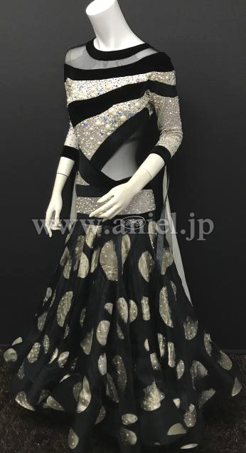 M6992・黒&白パール