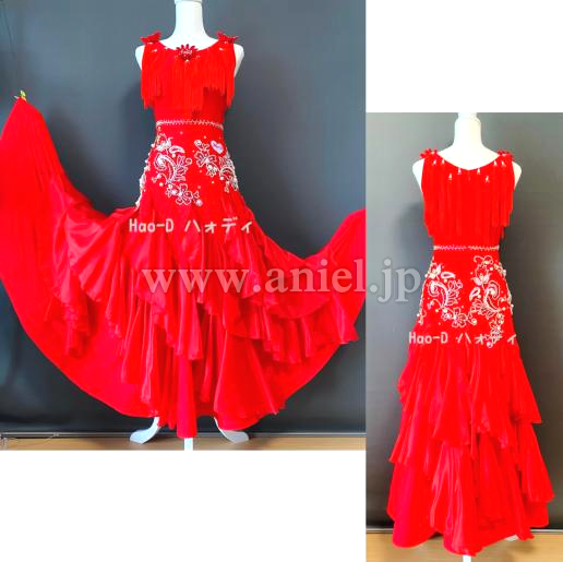 L7107・赤パソドレス 