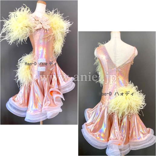 L7108・ピーチオレンジ&クリームファー