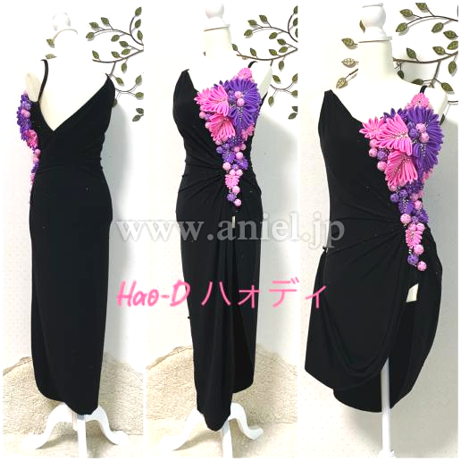 L6708・黒&ピンク紫