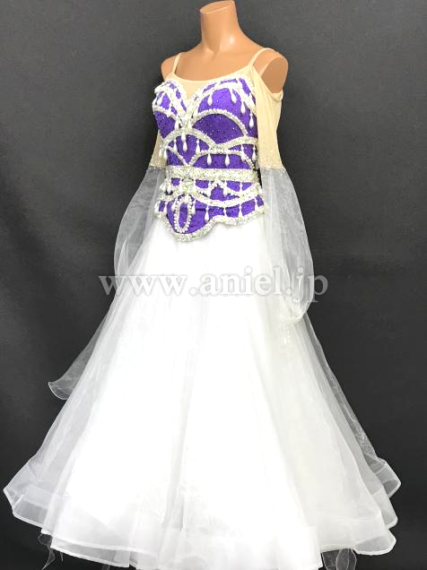 M8075・【gentil】白&紫