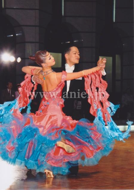 M2470・朱赤&水色