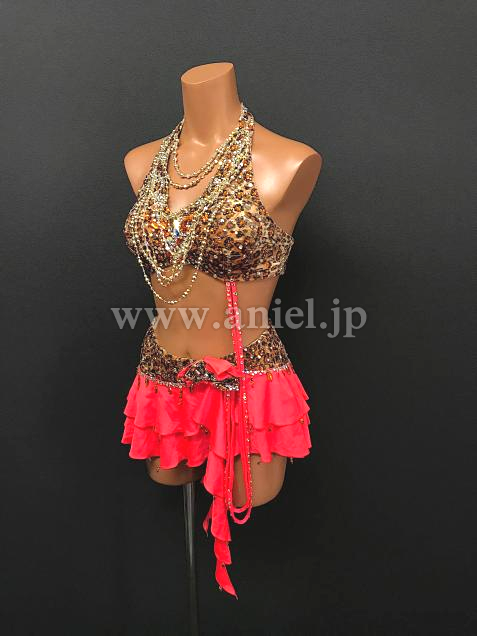 L5948・ヒョウ柄&赤※試着不可