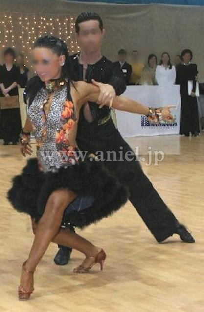 L1776・黒&豹花柄※試着不可