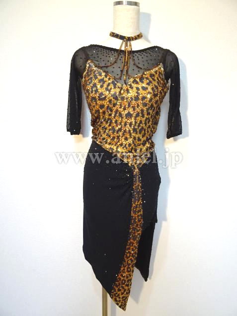 L3286・黒&豹柄