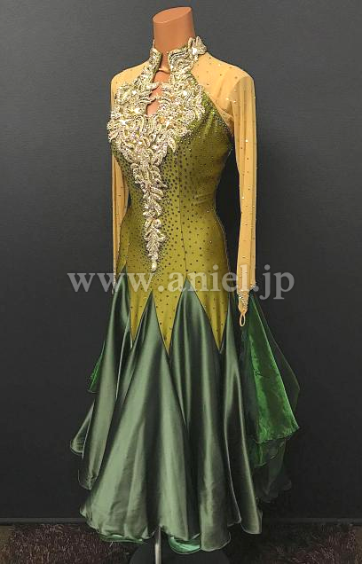 M7006・【チャコット】緑&ゴールド