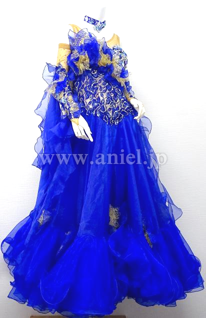 M5986・ロイヤルブルー&金※試着不可