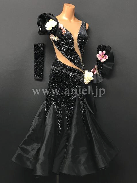 M7248・【Silvia design】黒&花