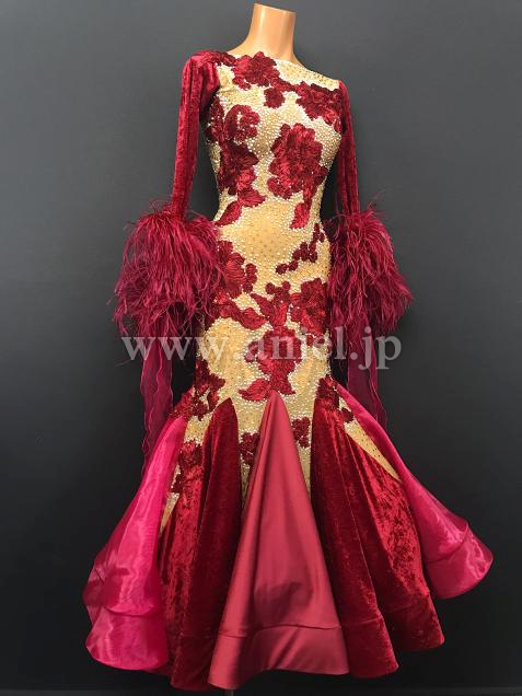 M7253・【Silvia design】ワインレッド【デボラ着用】