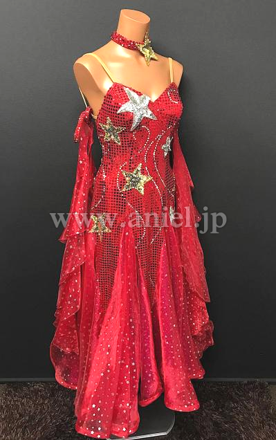 M7024・【チャコット】赤&星※試着不可