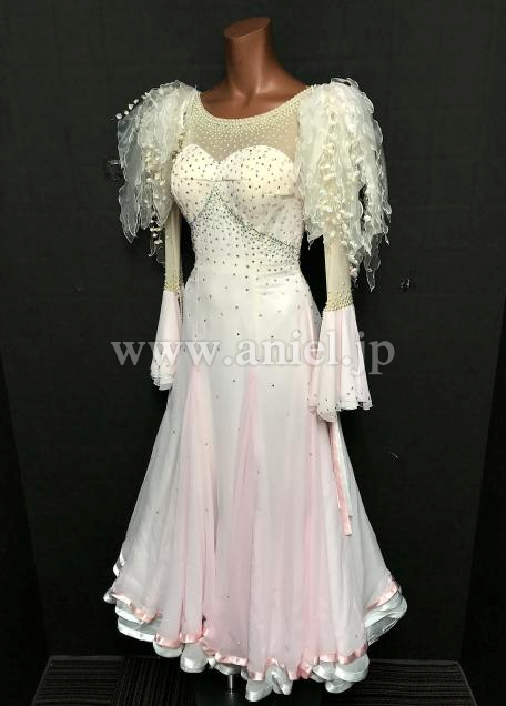 B120・クリームホワイト&ピンク※試着不可