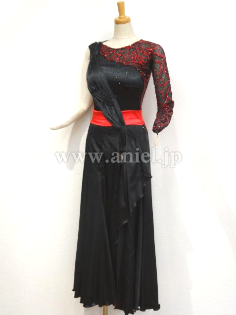 L2739・黒&赤パソドレス