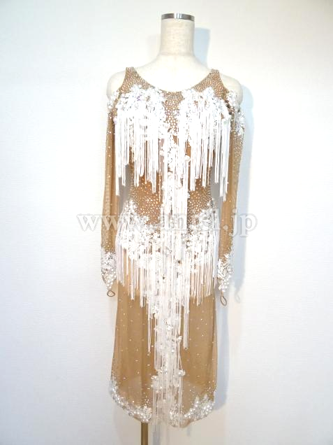 メルマガ85号目玉ドレス(ラテン)・白