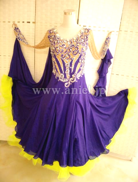 M4536・ブルーベリー&イエロー※試着不可