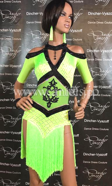 L3688・【Dincher-Vyazoff】蛍光黄緑&黒