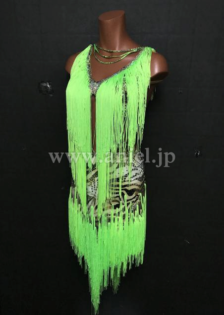 AL6732・黄緑&アニマル柄※試着不可