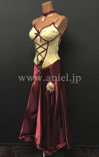 L5962・【Michelini】バーガンディパソドレス【ユリア着用】