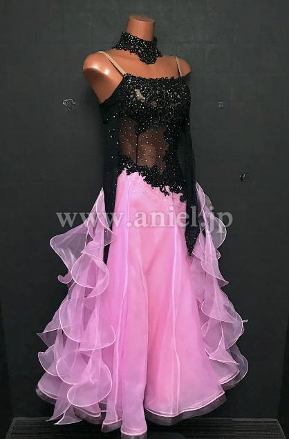 M8745・【gentil】黒&ピンク